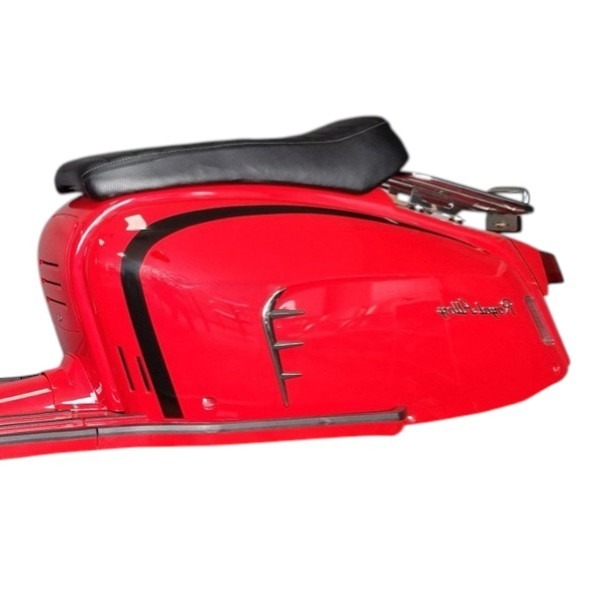 Royal Alloy Left Side Cover - Flame Red Internal Bolt Hole